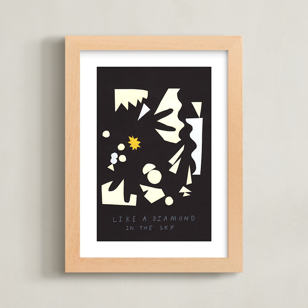 "Like a Diamond in the Sky" - Art Print in Twilight by Elliot Stokes - Framed