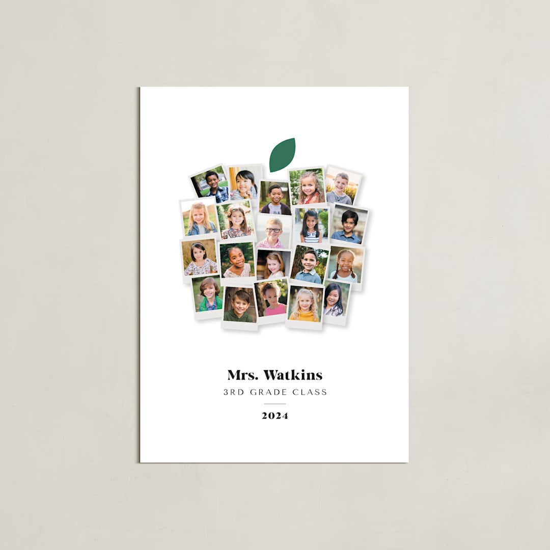 "Apple for the Teacher" - Framed Photo in Apple Green by Laura Bolter - Unframed