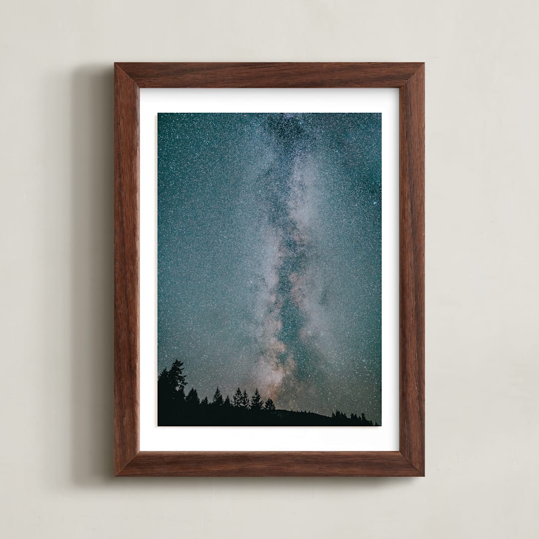 "Light In The Darkness" - Art Print in Night Sky by Rob Wilson - Framed