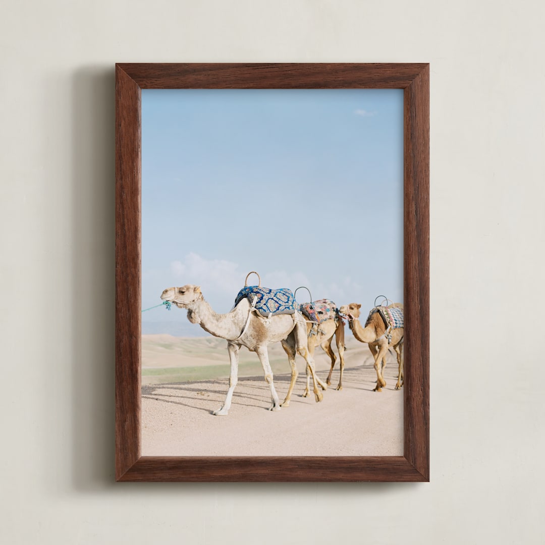 "Three is a Crowd" - Art Print in Desert by Kir Tuben - Framed
