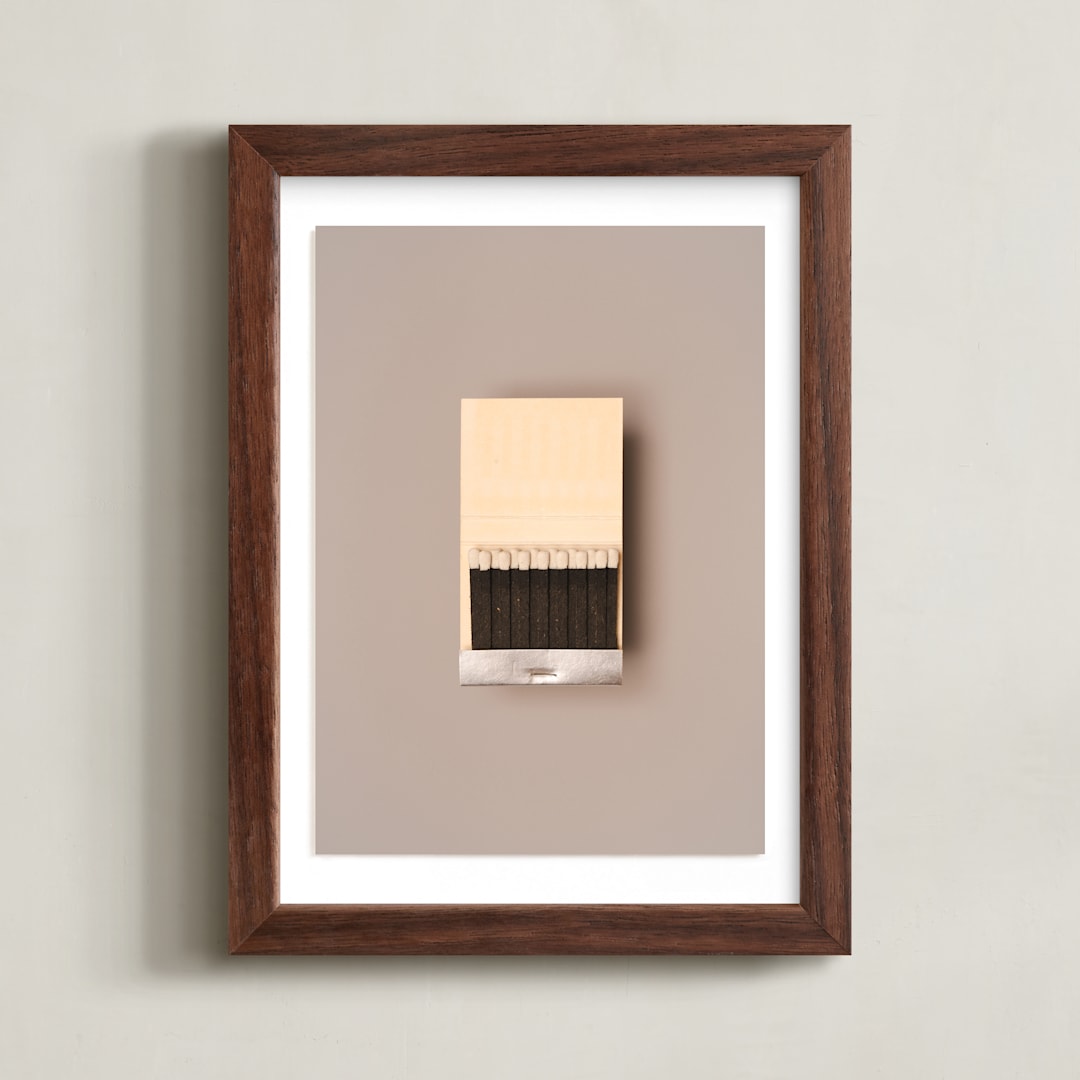 "Unstruck Silver" - Art Print in Color Match Silver by Andrew McClintock - Framed