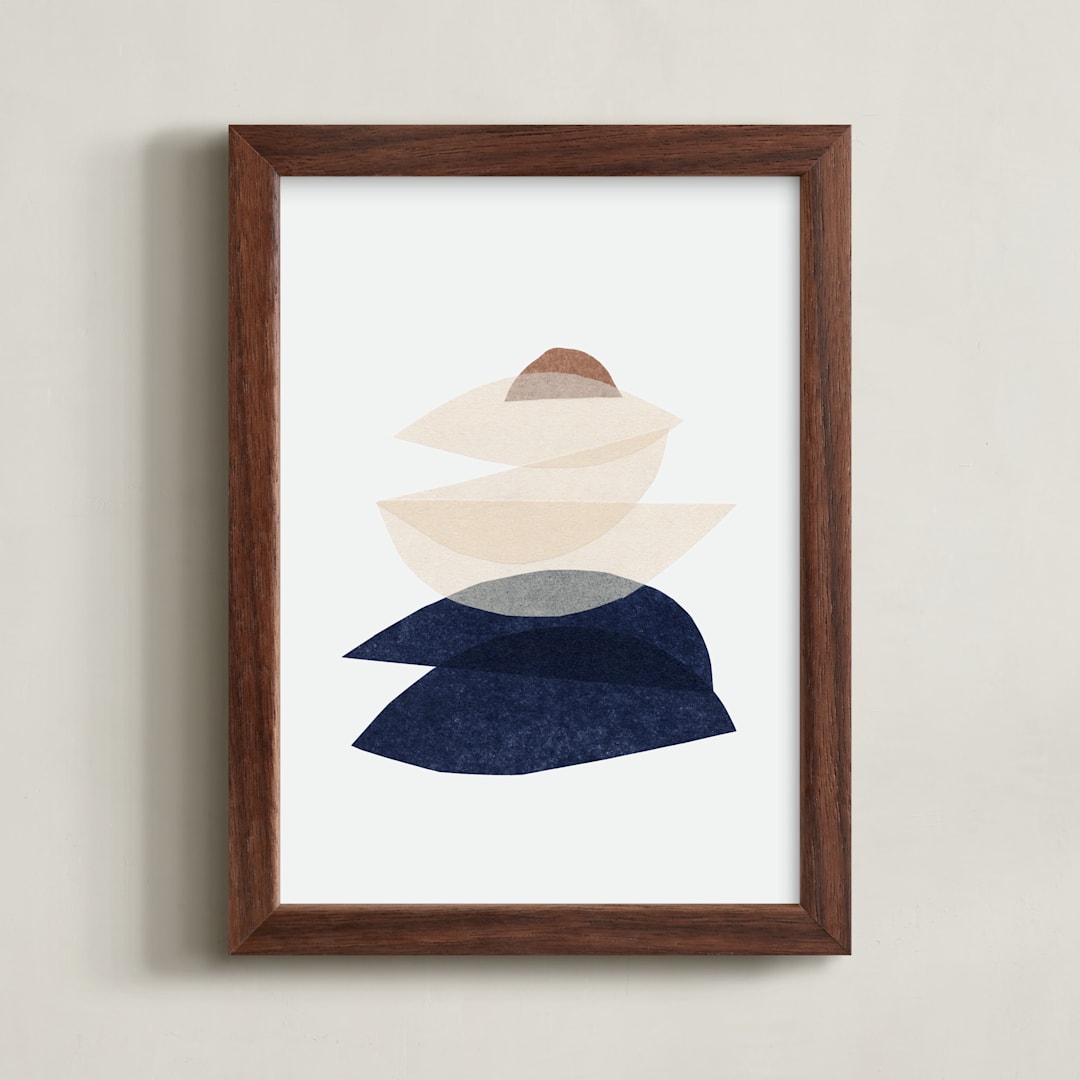 "paper blossoms II" - Art Print in porcelain by Carrie Moradi - Framed