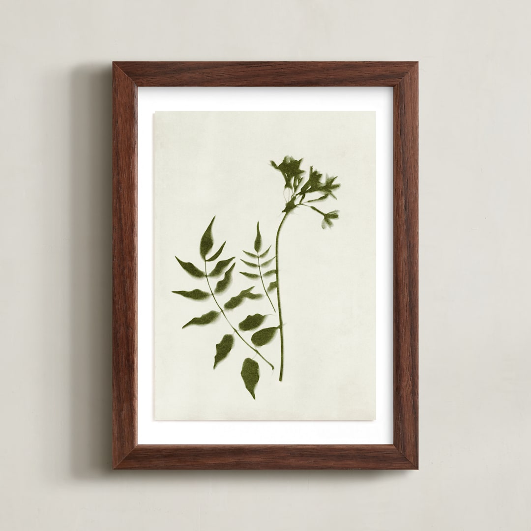 "Foraged II" - Art Print in Verdant by Kamala Nahas - Framed
