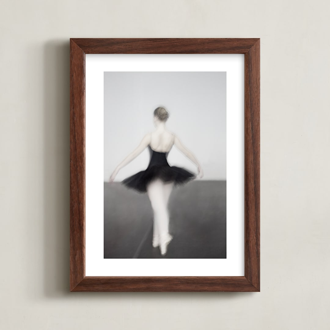 "Dream of a Dancer" - Art Print in Shadow by M.E.Segantini - Framed