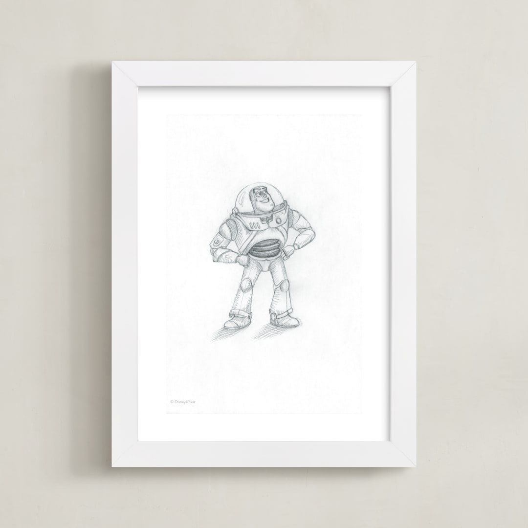 "Disney Pixar's Toy Story In Pencil I" - Art Print in Pencil by Anna Black - Framed