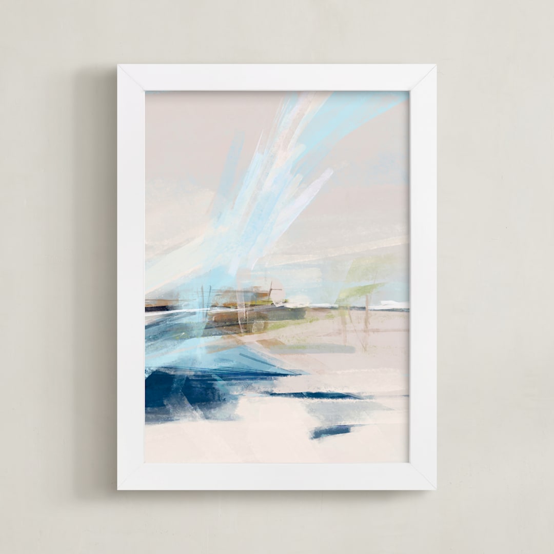 "hill house" - Art Print in Spring Grey by Eric Ransom - Framed