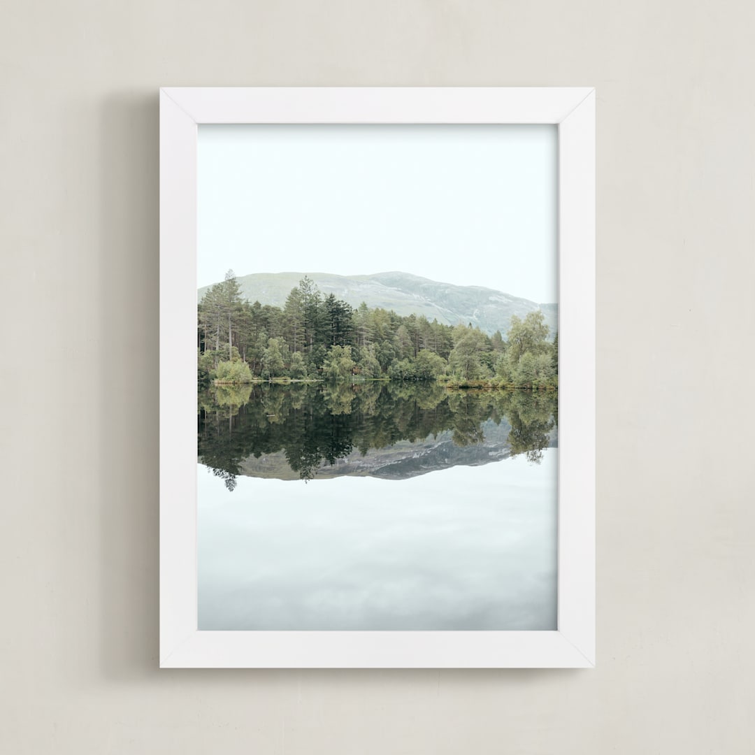 "Mirror Mirror II" - Art Print in Lake by lulu and isabelle - Framed