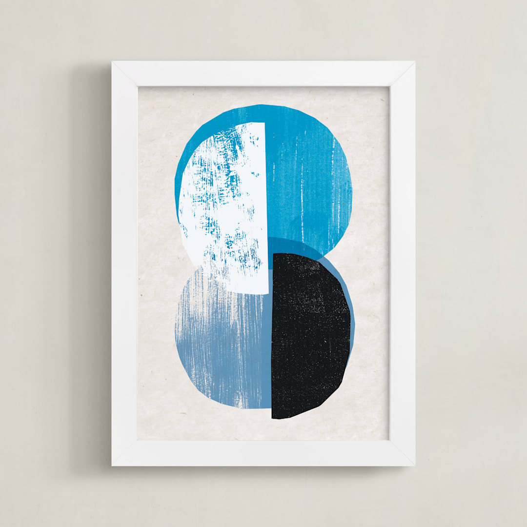 "moody moons" - Art Print in Moonlight by Sumak Studio - Framed