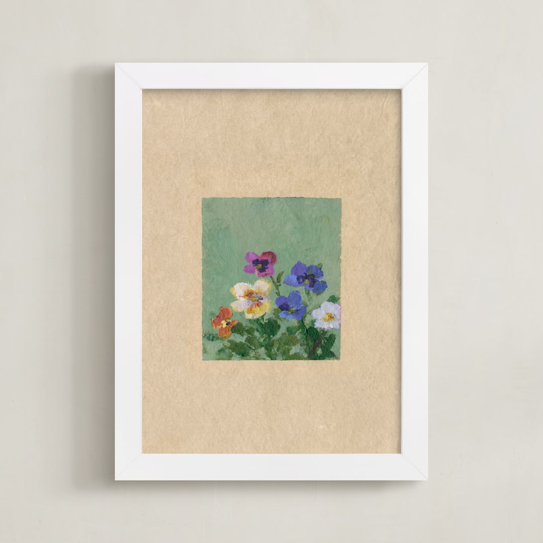 "Cluster" - Art Print in Jadeite Green by Brittany Smith - Framed