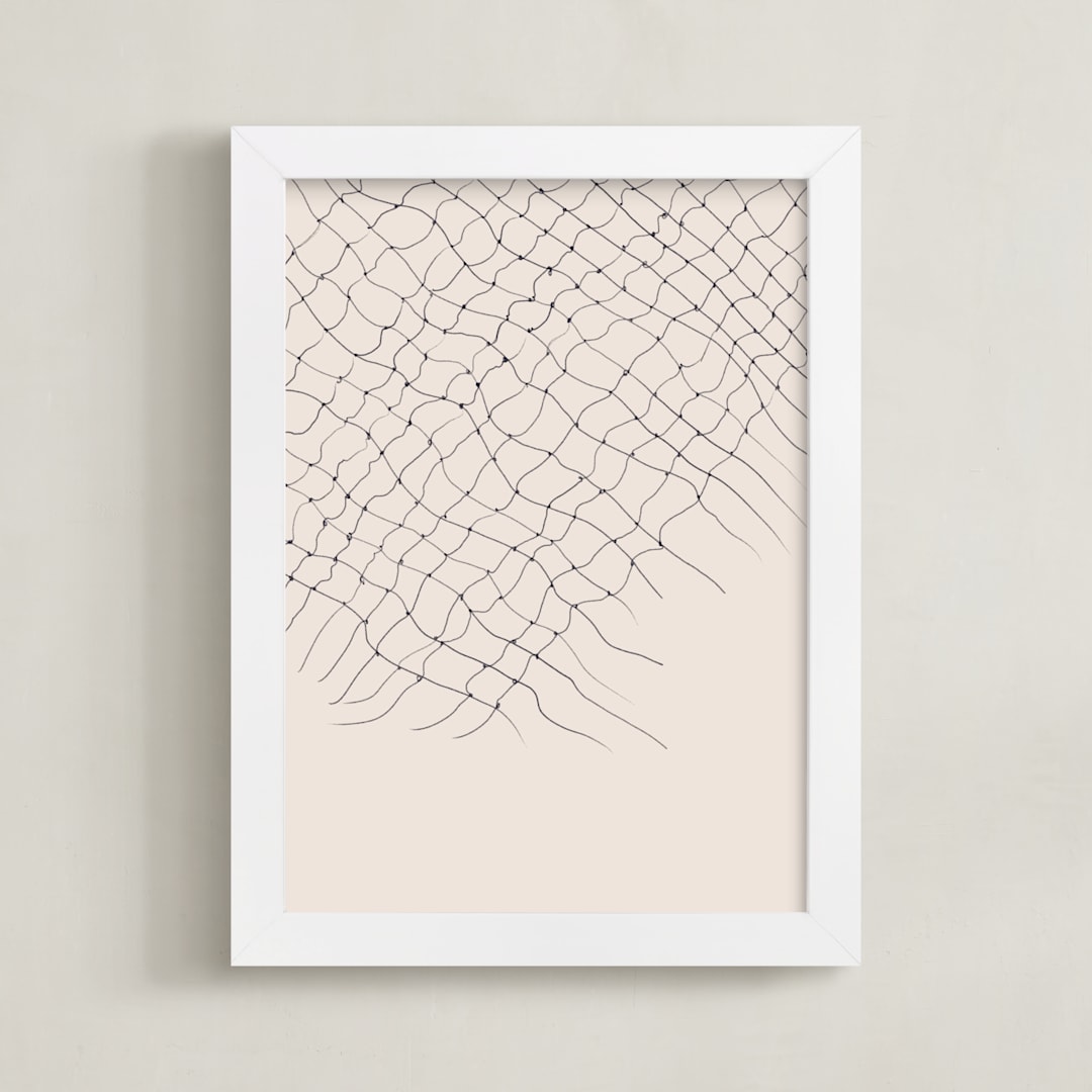 "Gather" - Art Print in Sandstone by Francesca Iannaccone - Framed