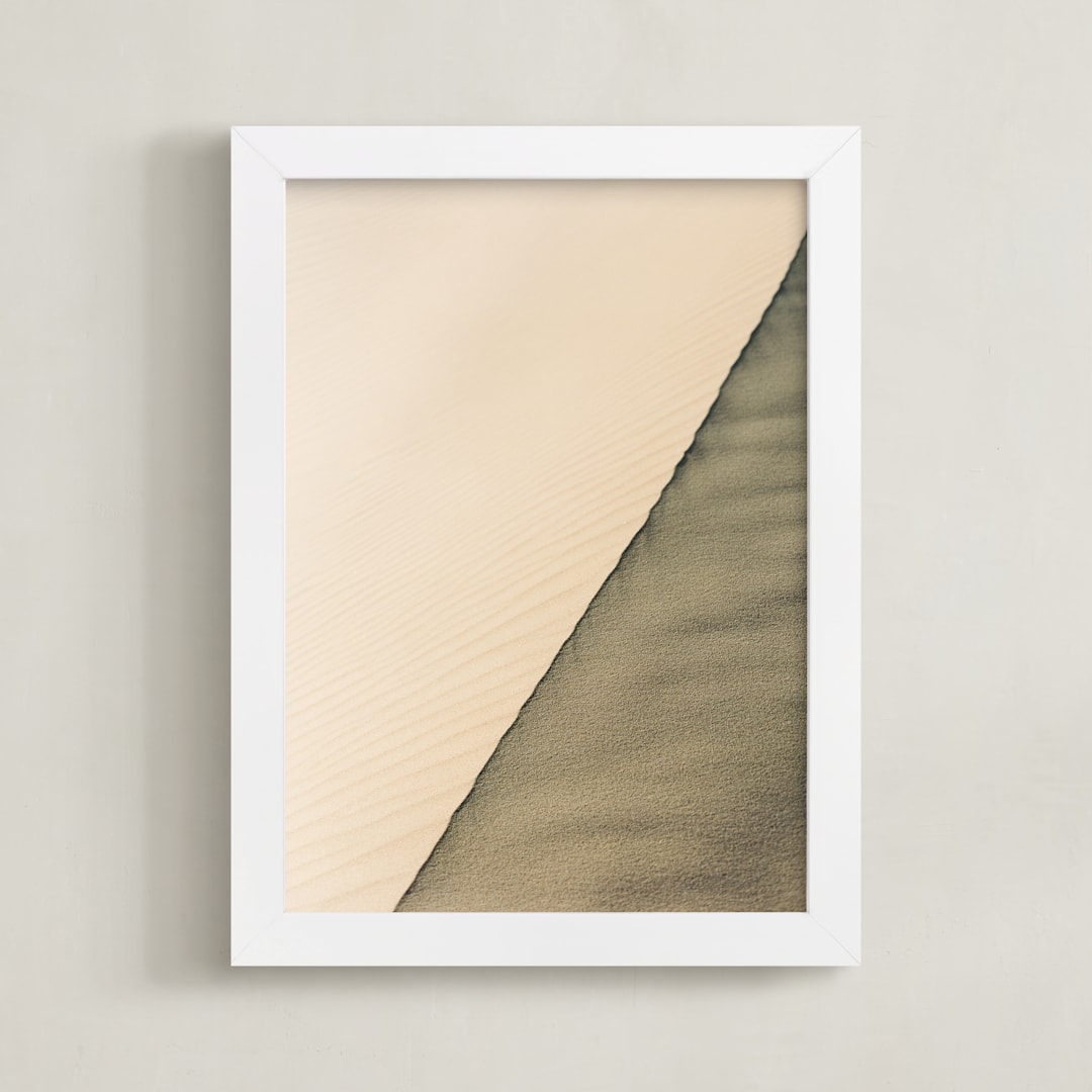 "Sahara Desert" - Art Print in Original Color by Therese d - Framed