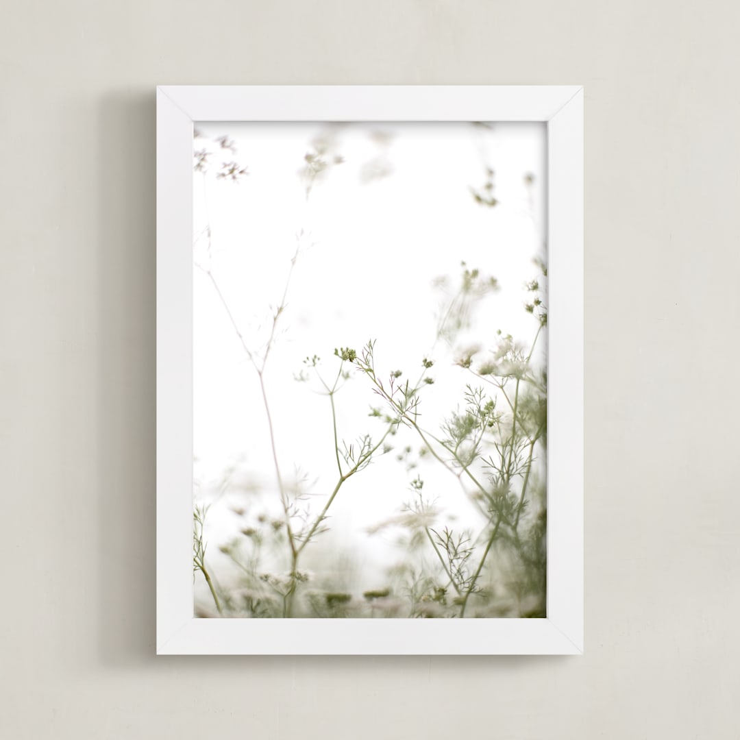"Choices" - Art Print in White by Caroline Mint - Framed