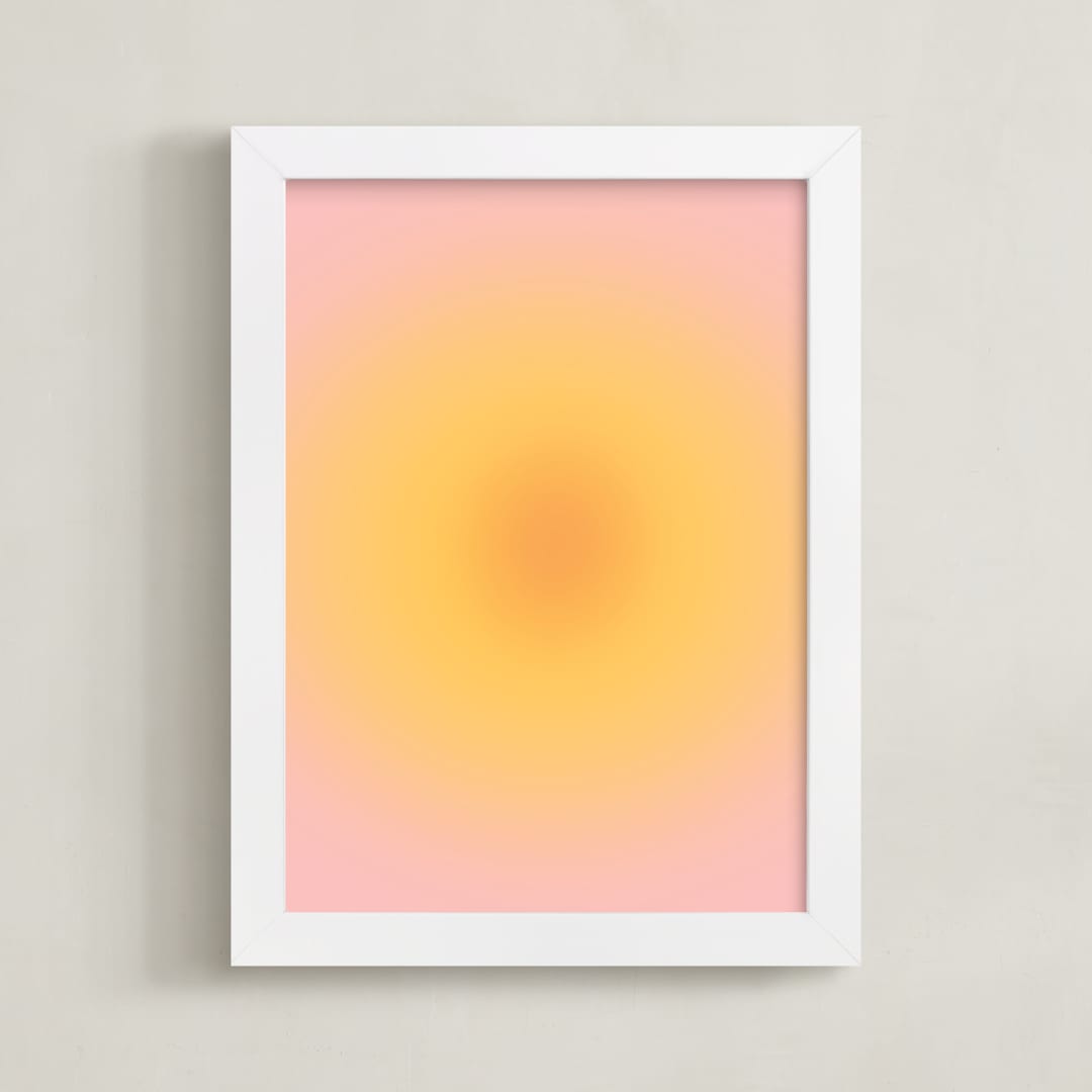 "Soft Sun" - Art Print in Sunrise by Emili Alfieri - Framed