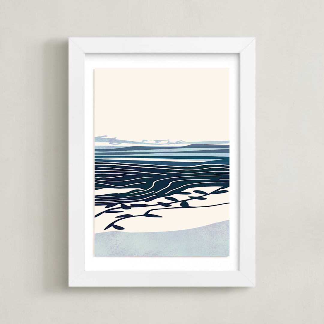 "Seascape II" - Art Print in marine by Tatjana Koraksic - Framed