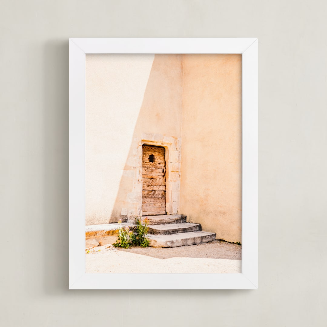 "Provencal" - Art Print in Stone by Olivia Kanaley Inman - Framed