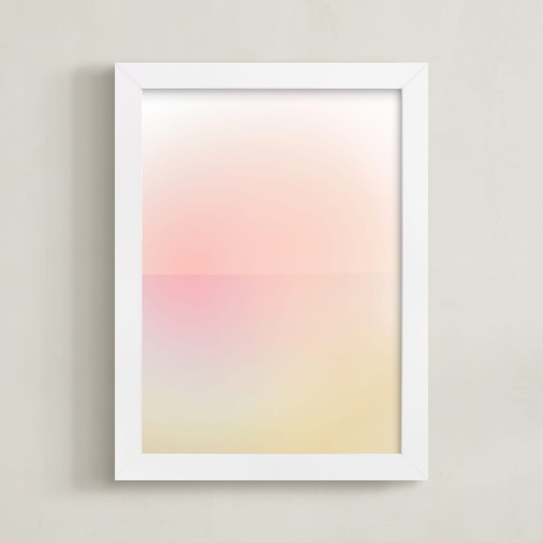 "Sunset" - Art Print in sun by Lori Wemple - Framed