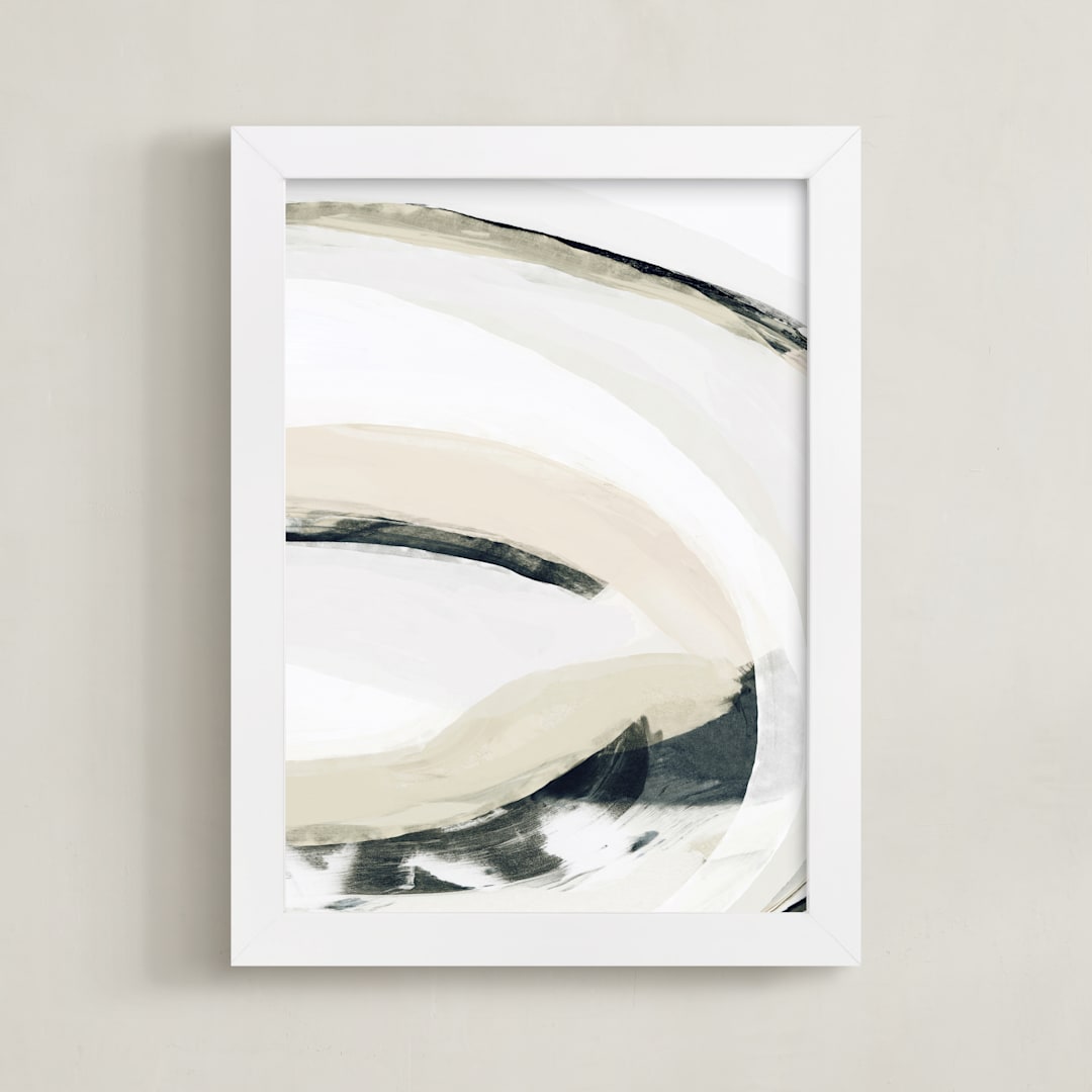 "To Wander II" - Art Print in Charcoal by Melanie Severin - Framed