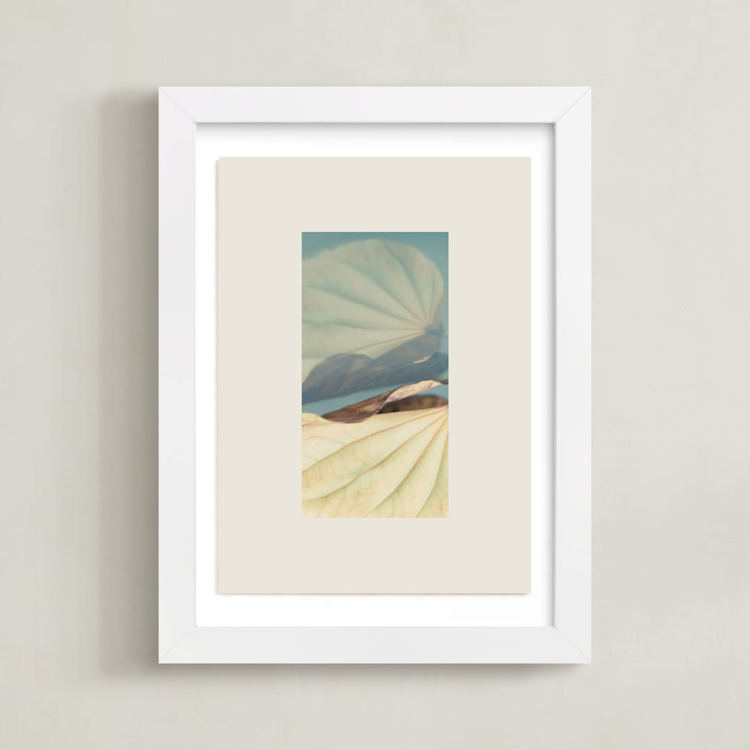"It's a Beautiful Life II" - Art Print in Blue Sage by Shawna Urban - Framed