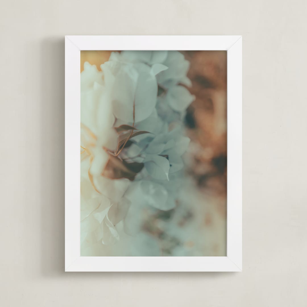 "Flower Pop 1" - Art Print in Golden by David Michuki - Framed
