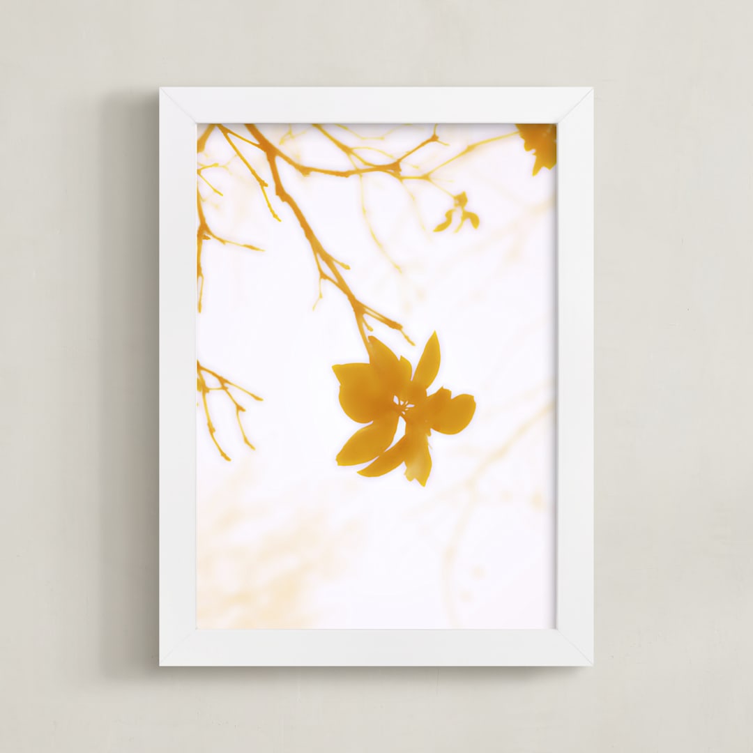 "Morning II" - Art Print in Amber by Stellax Creative - Framed