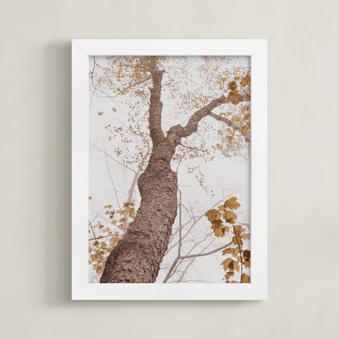 "Be Still I" - Art Print in Autumn by Robin Ott - Framed
