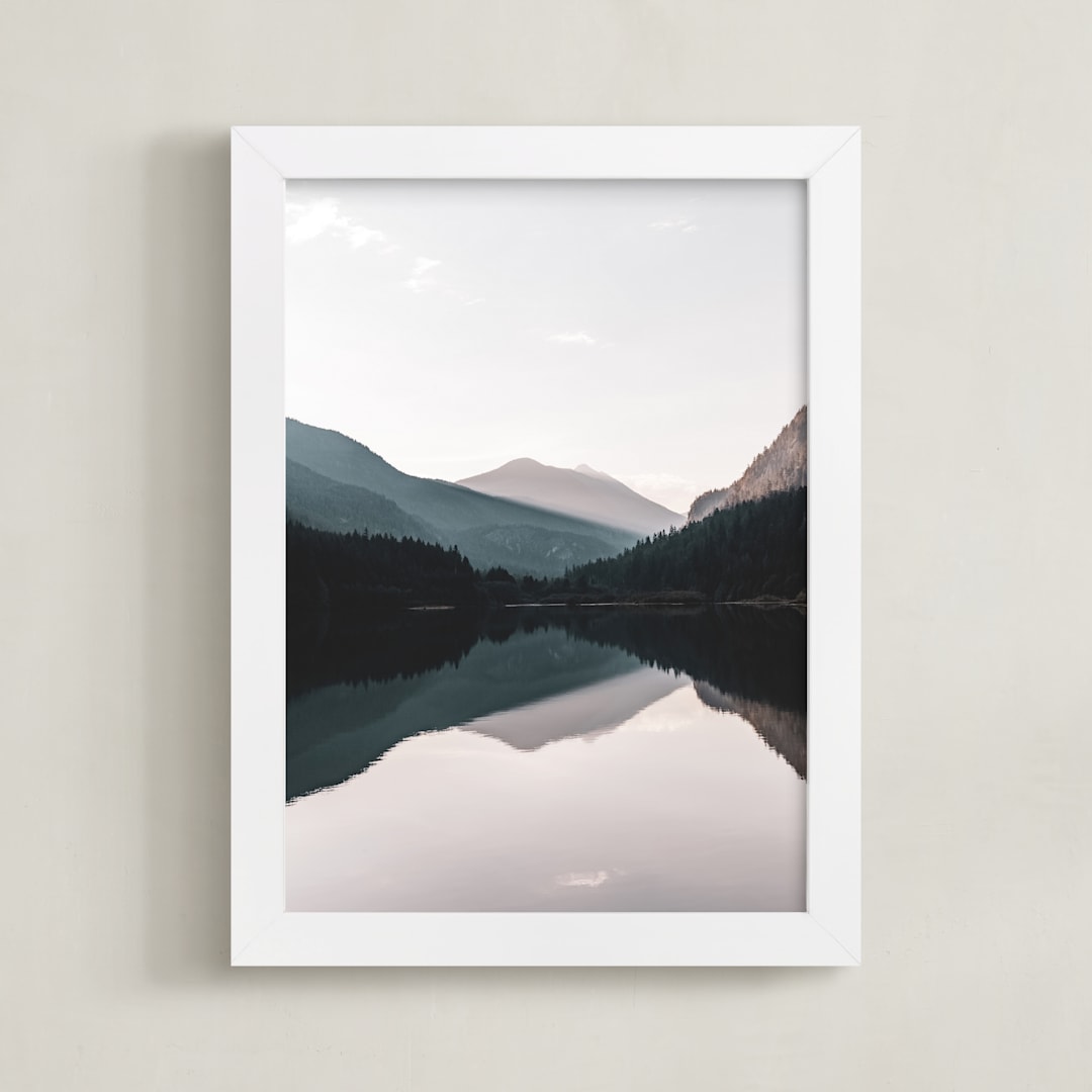 "Ruby Peaks" - Art Print in Forest by LindseyErin - Framed