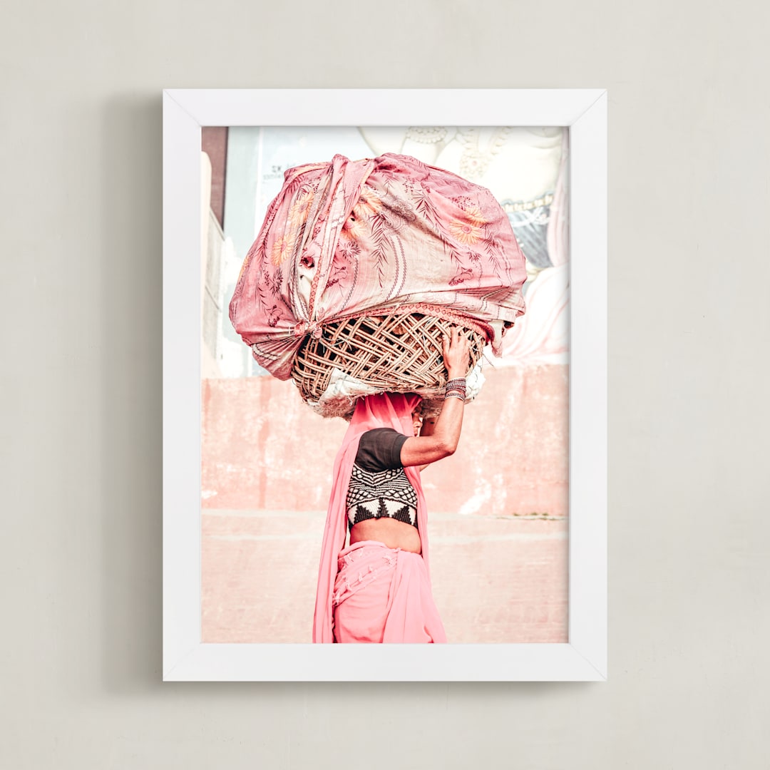 "Strong Women" - Art Print in Blush by LindseyErin - Framed