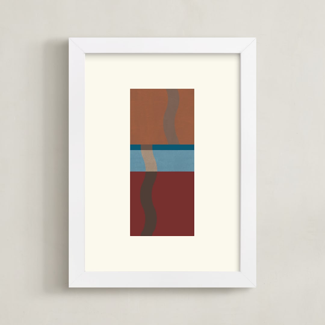 "Rise 2" - Art Print in Rustic by Baumbirdy - Framed