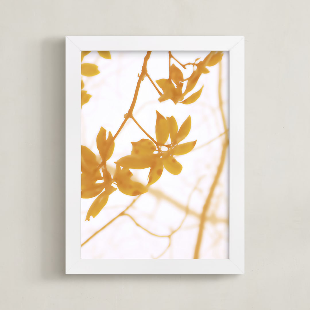 "Morning I" - Art Print in Amber by Stellax Creative - Framed