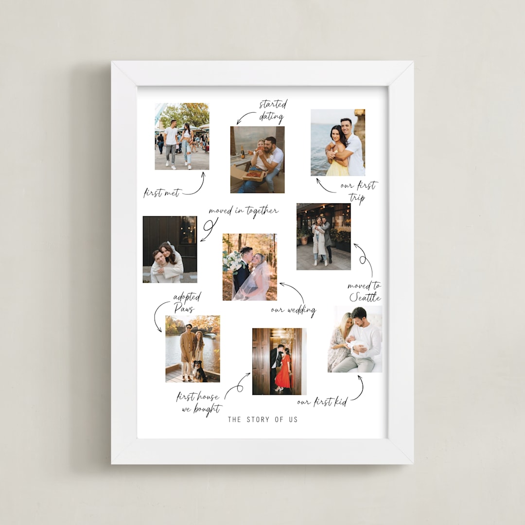 "The Story of Us" - Framed Photo in Snow by Ester Bernaldo de Quiros - Framed