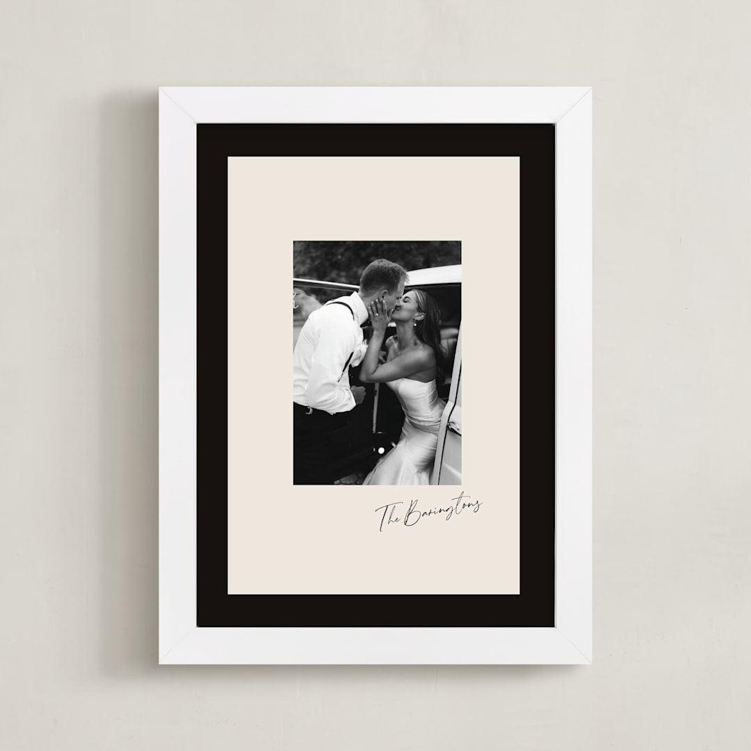 "Bold Frame: Portrait" - Framed Photo in Vanilla by Lori Wemple - Framed