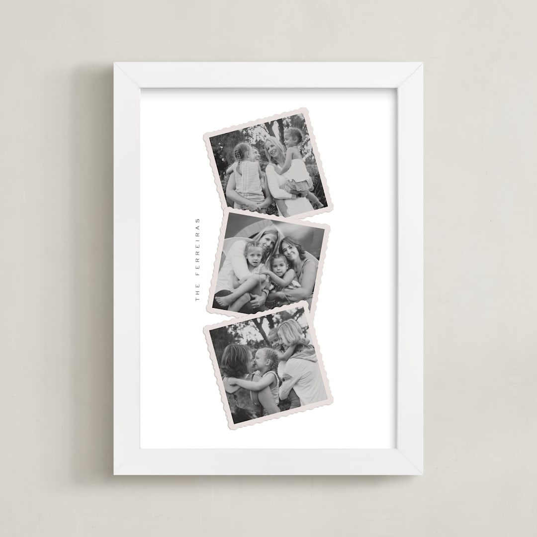 "Memory Stack" - Framed Photo in Ivory by Ana de Sousa - Framed