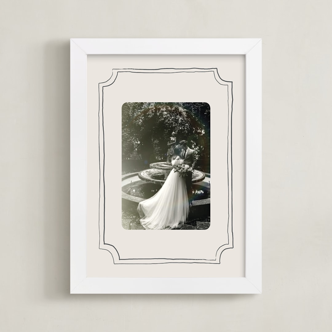 "Vintage Frame: Portrait" - Framed Photo in Vanilla by Kelly Watkins - Framed