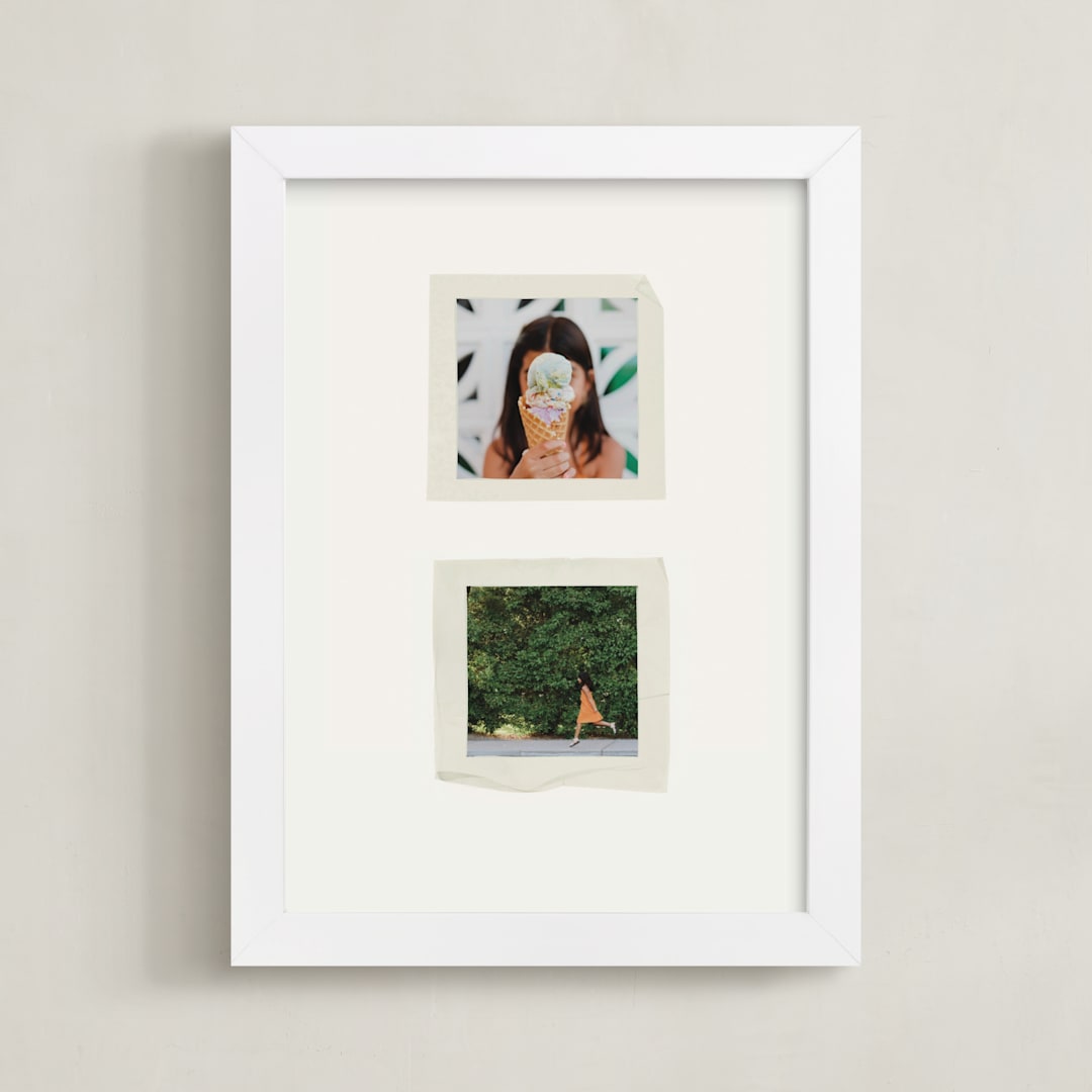 "Uplifted Double" - Framed Photo in Natural by Kamala Nahas - Framed