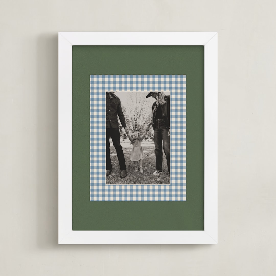 "Gingham: Portrait" - Framed Photo in Forest by Kelly Watkins - Framed