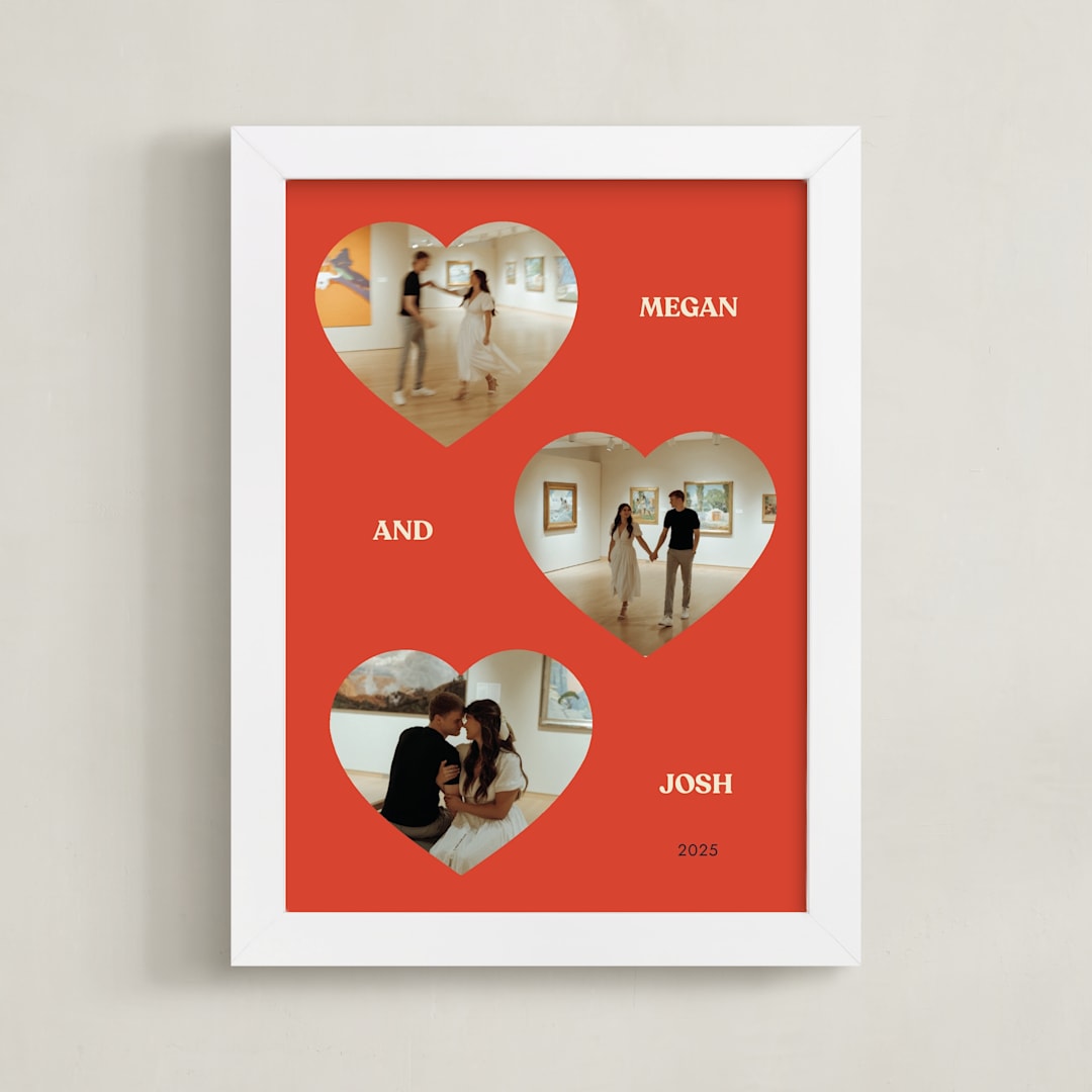 "Three Hearts: Framed Photo" - Framed Photo in Cherry by Ani Somi - Framed