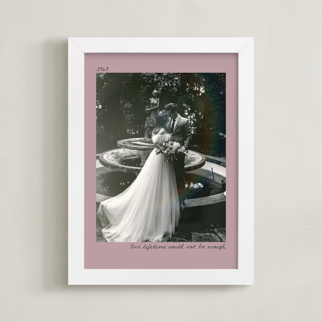 "Love of a Lifetime: Portrait" - Framed Photo in Rose by Brittney Jensen - Framed