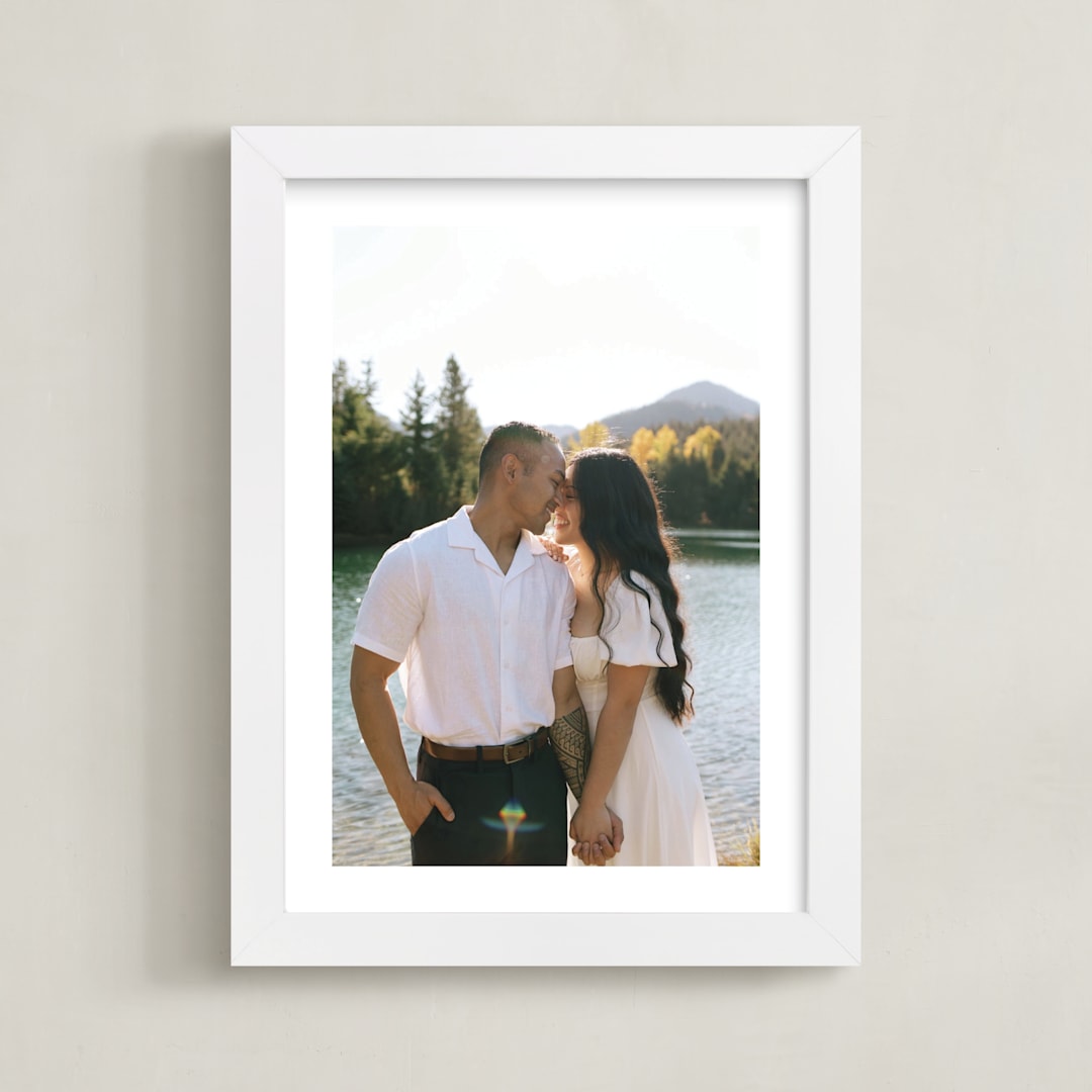 "The Big Picture: Valentine's Framed Photo" - Framed Photo in White by Minted - Framed