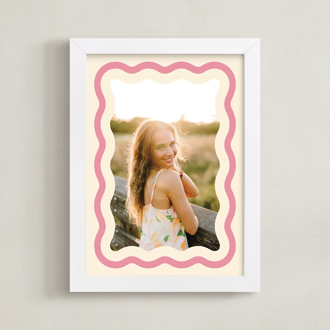 "Wavy: Framed Photo" - Framed Photo in Seashell by Robert and Stella - Framed