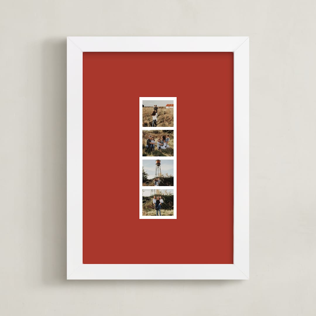 "Filmstrip Hue" - Framed Photo in Rust by Inkblot Design - Framed