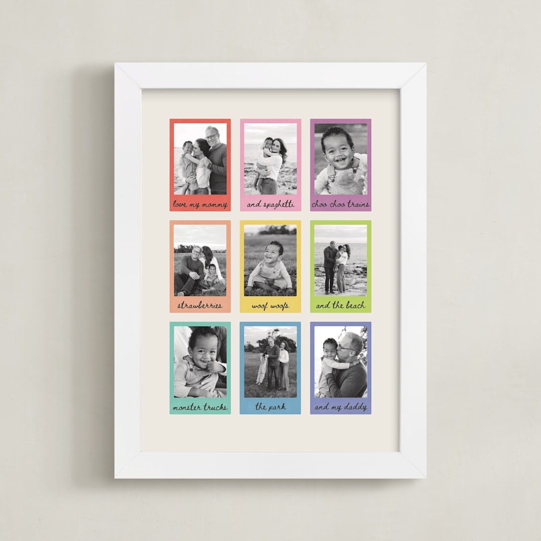 "Funfetti Portrait 9 Photo" - Framed Photo in Kaleidoscope by Kamala Nahas - Framed