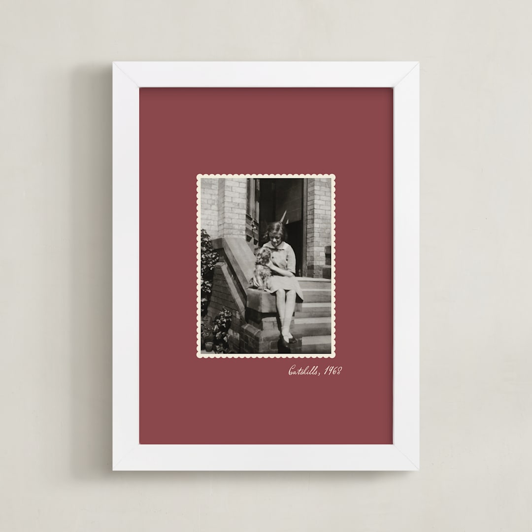 "Old Time: Portrait" - Framed Photo in Rosewood by letterfix - Framed