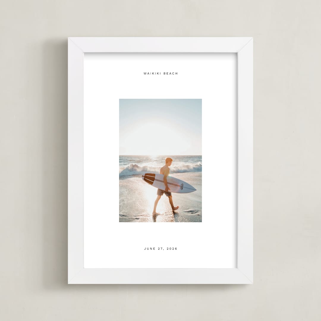 "Panorama: Portrait" - Framed Photo in Salt by Olivia Raufman - Framed