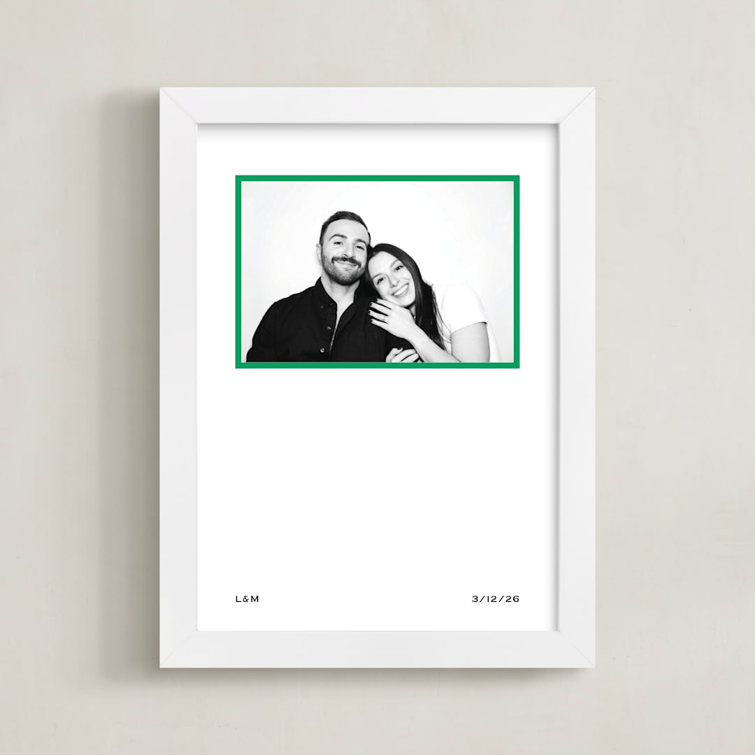 "Pop Frame" - Framed Photo in Green by Annie Shapiro - Framed