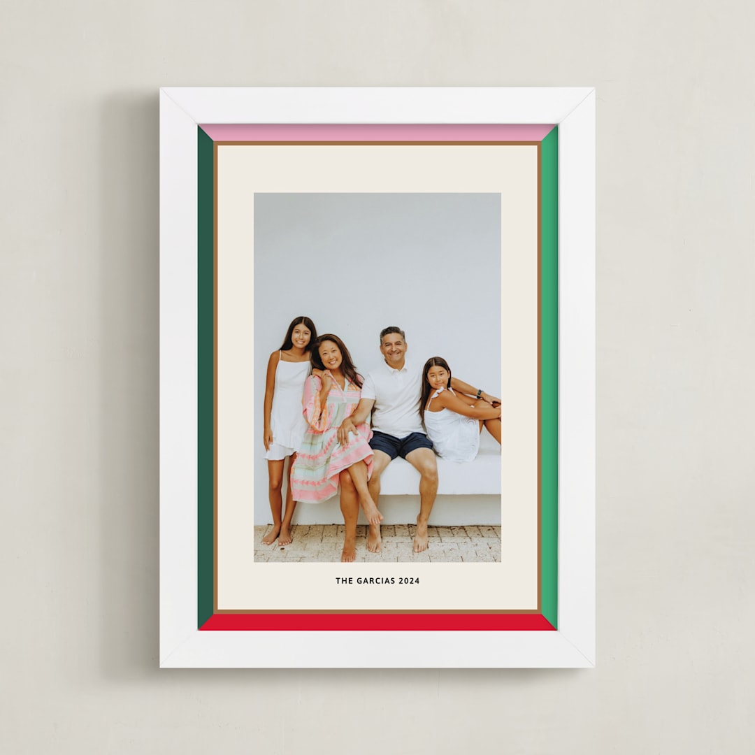 "Bold Frame: Framed Photo" - Framed Photo in Brights by Inkblot Design - Framed