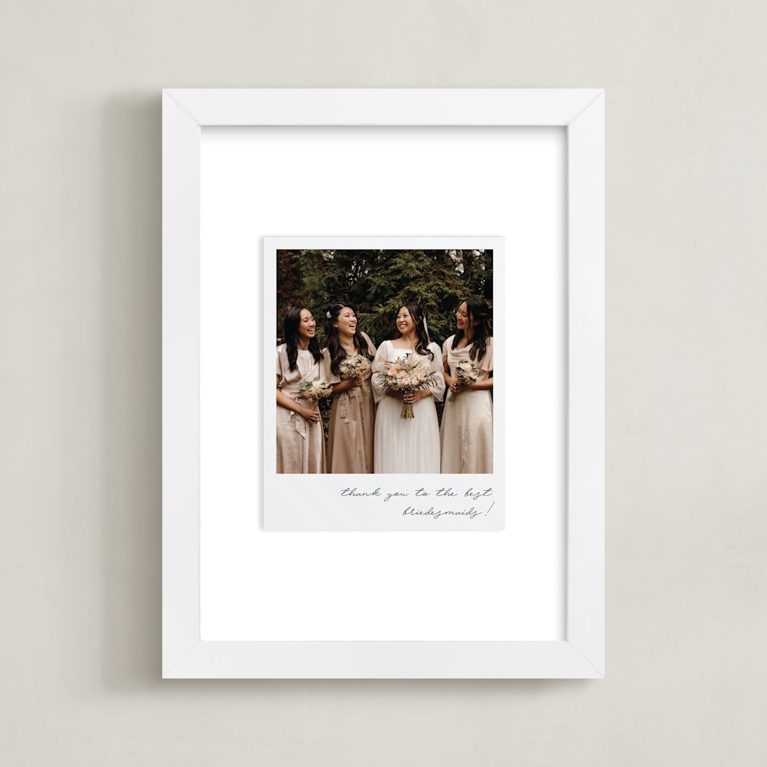 "Classic Snap (BRIDES)" - Framed Photo in Quartz by Minted - Framed