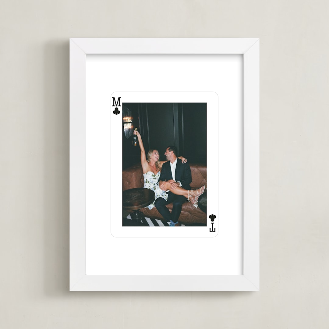 "Ace of Clubs: Framed Photo" - Framed Photo in White by Minted - Framed