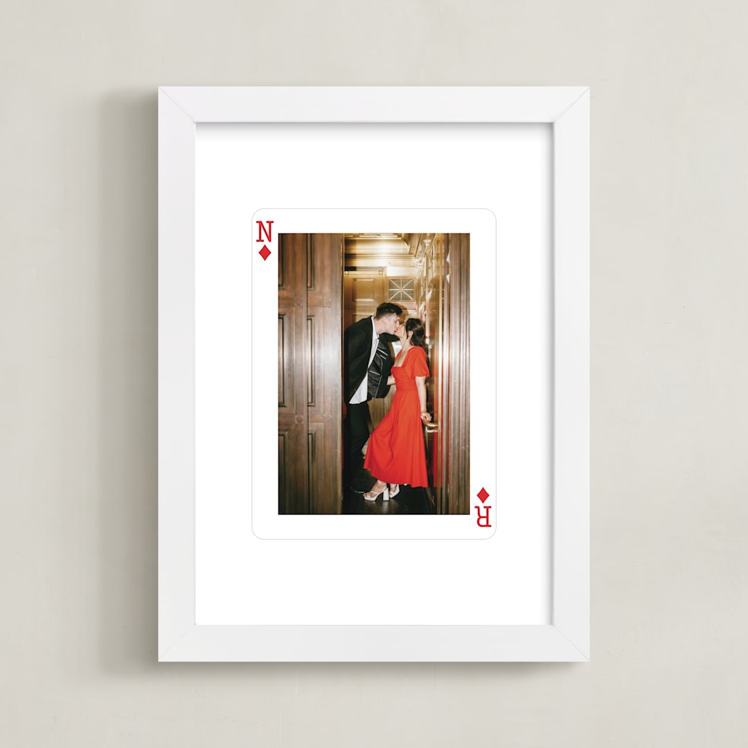 "Ace of Diamonds: Framed Photo " - Framed Photo in White by Minted - Framed