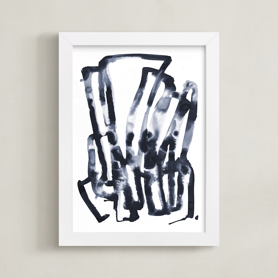 "Possibility" - Art Print in MIdnight by Stephanie Nowotarski - Framed
