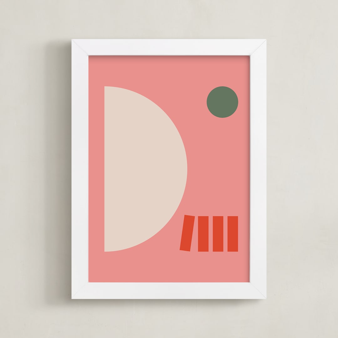 "Giulietta" - Art Print in Olive by Alex Roda - Framed